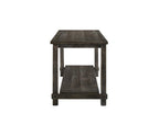 60" Gray Wood Dining Table