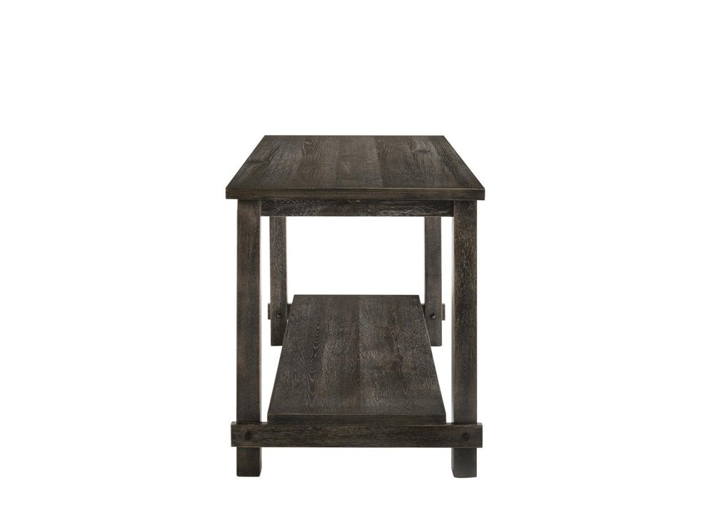 60" Gray Wood Dining Table