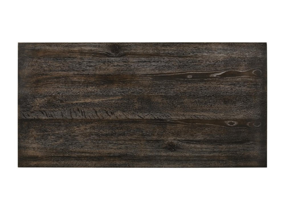 60" Gray Wood Dining Table