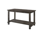 60" Gray Wood Dining Table