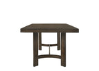 70" Espresso Wood Trestle Base Dining Table