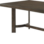 70" Espresso Wood Trestle Base Dining Table