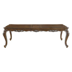 80" Oak And Silver Wood Removable Leaf Extendable Dining Table