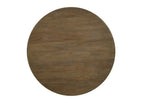 47" Oak Solid Wood Frame Base Round Top Dining Table