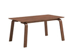 63" Walnut Solid Wood Dining Table