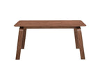 63" Walnut Solid Wood Dining Table