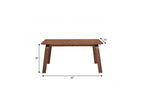 63" Walnut Solid Wood Dining Table