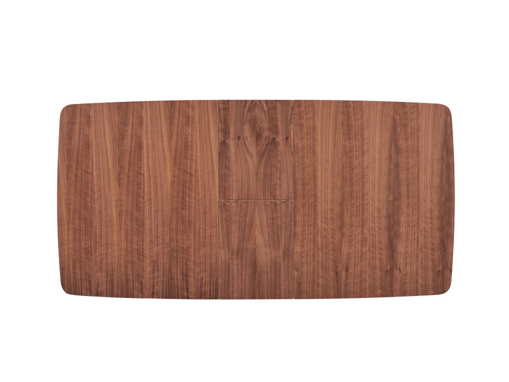 63" Natural And Black Wood Butterfly Leaf Extendable Dining Table