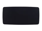 71" Black Wood Dining Table