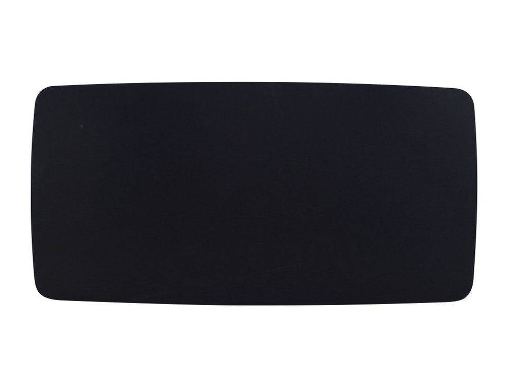 71" Black Wood Dining Table