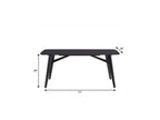 71" Black Wood Dining Table