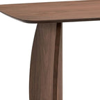 71" Walnut Wood Double Pedestal Base Dining Table