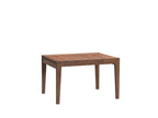 47" Walnut Wood Self-Storing Leaf Extendable Dining Table