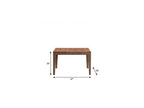 47" Walnut Wood Self-Storing Leaf Extendable Dining Table