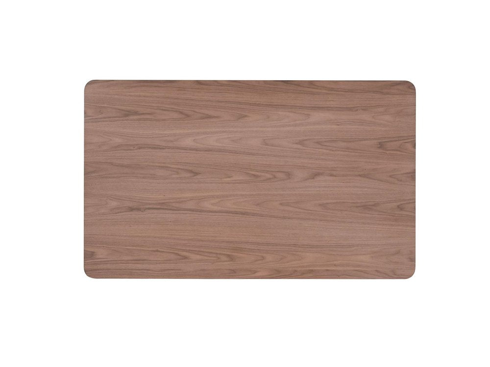 59" Walnut and Black Wood Dining Table