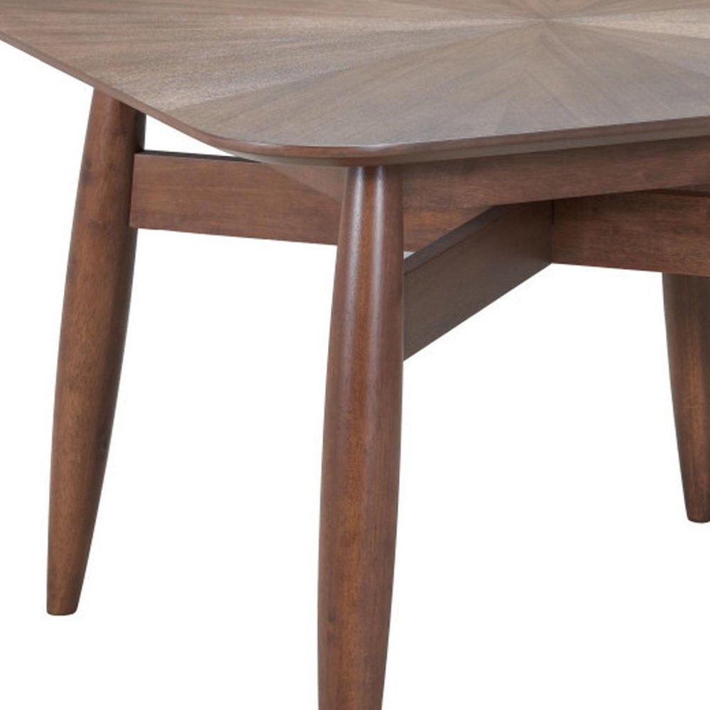 78" Espresso Solid Wood Dining Table