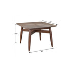78" Espresso Solid Wood Dining Table