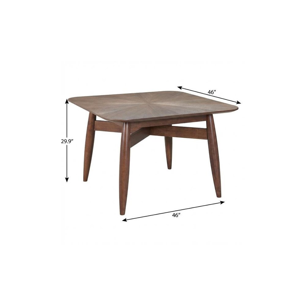 78" Espresso Solid Wood Dining Table