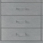 62" Silver Wood Six Drawer Double Dresser