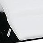 Two Piece White Leather Five Person Seating Set