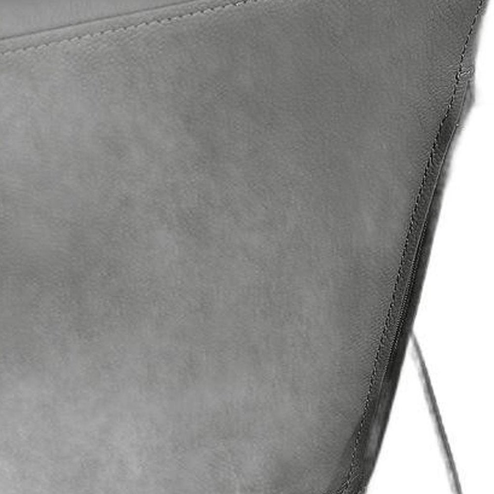 Three Piece Dark Gray Leather Six Person Seating Set