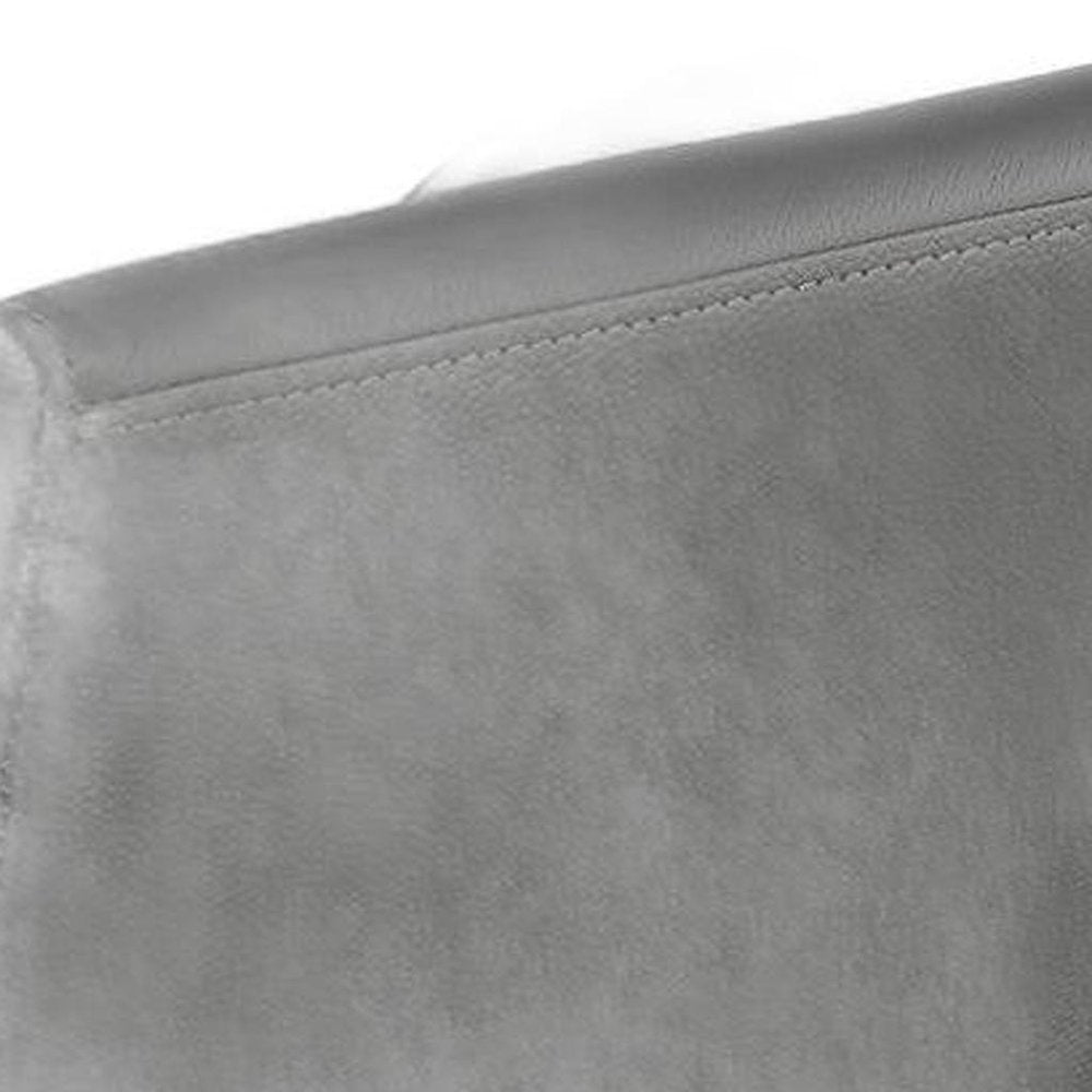 Three Piece Dark Gray Leather Six Person Seating Set