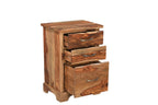 54" Dark Brown Solid Wood Pedestal Writing Desk 2With And Six Drawers