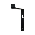 7" Set Of Two Black Metal Wall Mounted Shelf Brackets