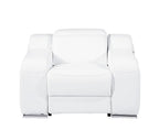 41" Black Italian Leather Wall Hugger Recliner With USB