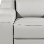 41" Black Italian Leather Wall Hugger Recliner With USB