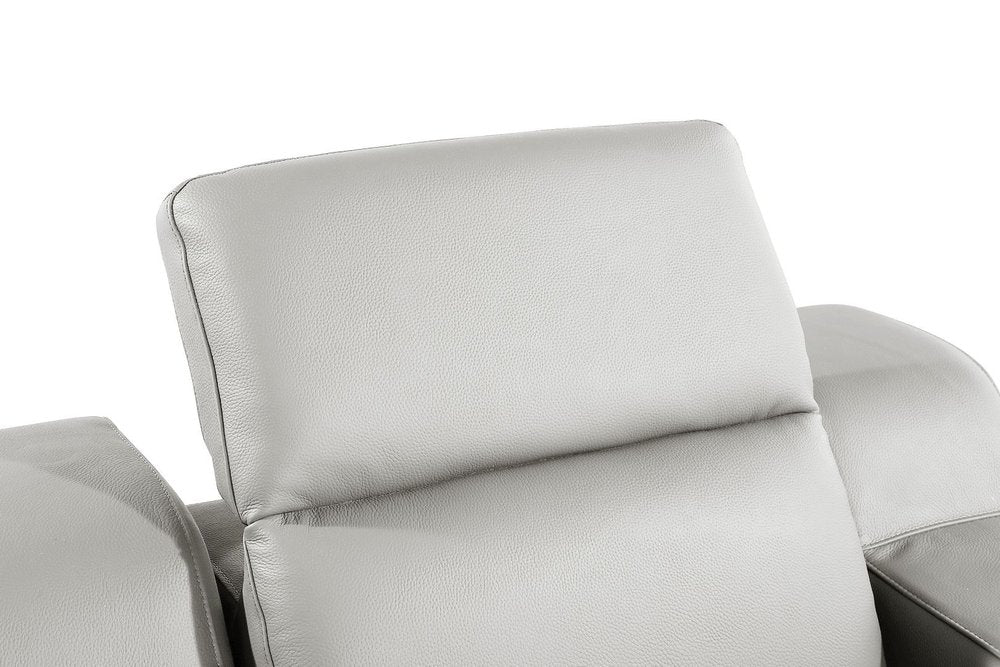 41" Black Italian Leather Wall Hugger Recliner With USB