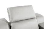41" Black Italian Leather Wall Hugger Recliner With USB