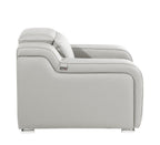 41" Black Italian Leather Wall Hugger Recliner With USB