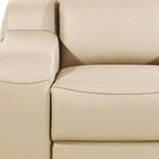 41" Black Italian Leather Wall Hugger Recliner With USB