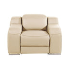 41" Black Italian Leather Wall Hugger Recliner With USB