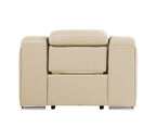 41" Black Italian Leather Wall Hugger Recliner With USB