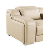 41" Black Italian Leather Wall Hugger Recliner With USB