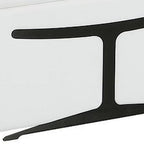 White Italian Leather Power Reclining U Shaped Eight Piece Corner Sectional With Console