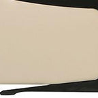 Beige Italian Leather Power Reclining U Shaped Eight Piece Corner Sectional With Console