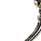 Set of Six Silver Cast Iron Baroque Scroll Wall Hooks