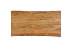 72" Natural Solid Wood Live Edge Sled Base Dining Table