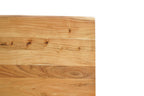 108" Natural Solid Wood Live Edge Sled Base Dining Table