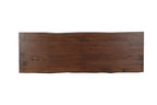 108" Natural Solid Wood Live Edge Sled Base Dining Table