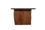 108" Natural Solid Wood Live Edge Sled Base Dining Table