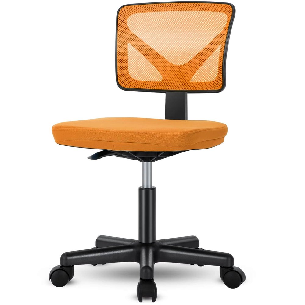 Black And Blue And Black Swivel Rolling Office Chair