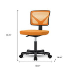 Black And Blue And Black Swivel Rolling Office Chair