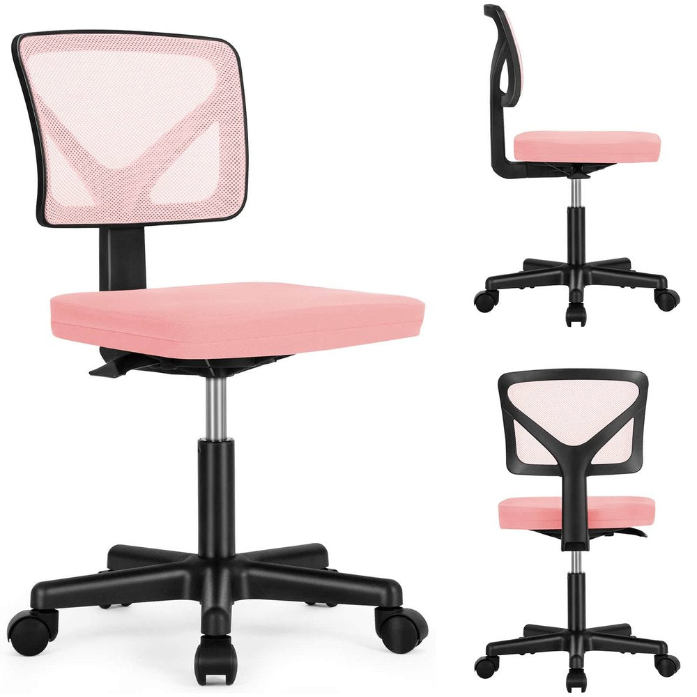 Black And Blue And Black Swivel Rolling Office Chair