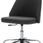 Pink and Silver Adjustable Height Swivel Rolling Office Chair