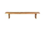 105" Natural Solid Wood Live Edge Dining Bench