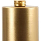 Set of Two 8" Gold Battery Operated Round Bedside Lamps With Globe Shades
